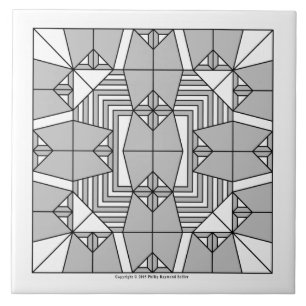 Azulejo De Cerámica Lechuzas grises