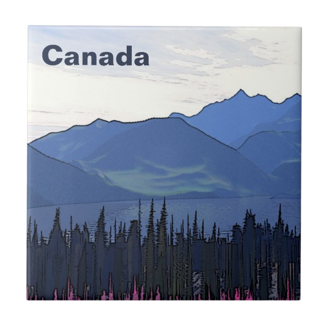 Azulejo De Cerámica Lejano Norte (Frente)