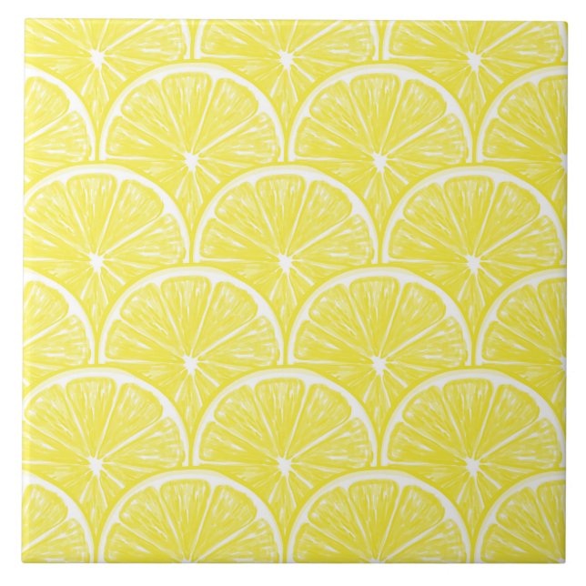 Azulejo De Cerámica Lemon Slices (Frente)