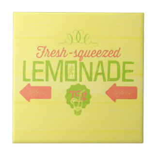 Azulejo De Cerámica Lemonada fresca exprimida