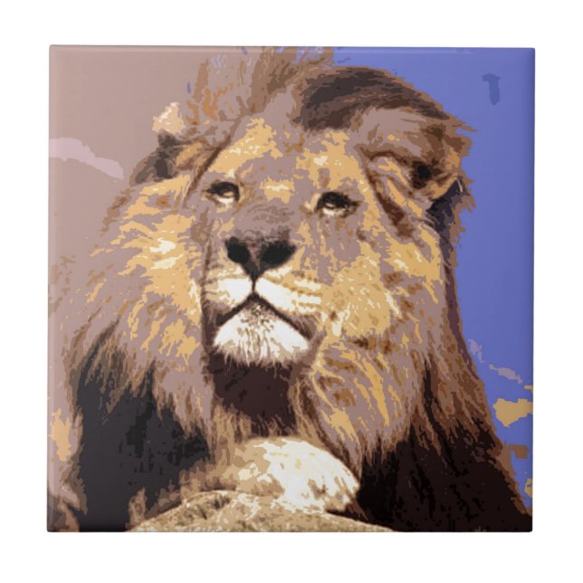 Azulejo De Cerámica León (Frente)