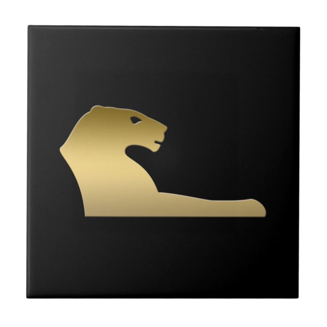 Azulejo De Cerámica León egipcio antiguo - diosa Sekhmet (Frente)