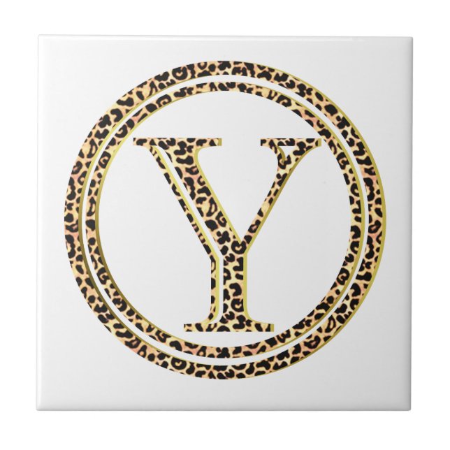 Azulejo De Cerámica Leopard Y (Frente)