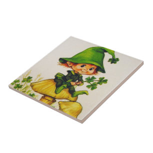 Azulejo De Cerámica Leprechaun