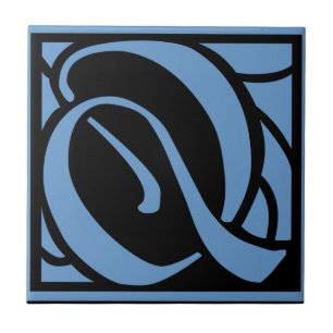 Azulejo De Cerámica Letra Q del monograma
