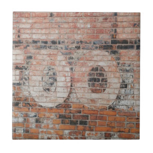 Azulejo De Cerámica Letras de Rótulo de fantasma desechadas