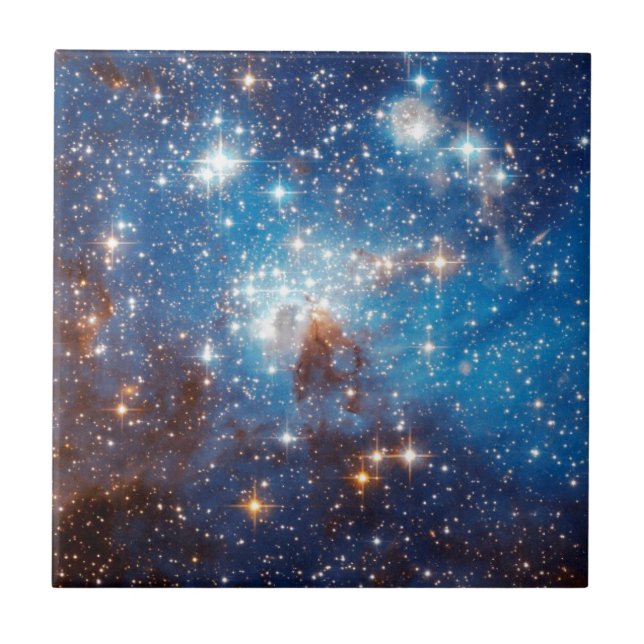 Azulejo De Cerámica LH 95 Star Forming Region - Hubble Space Photo (Frente)