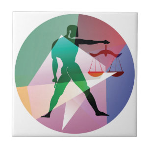 Azulejo De Cerámica libra abstracta