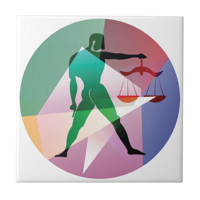 Azulejo De Cerámica libra abstracta (Frente)