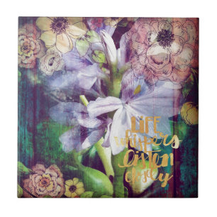 Azulejo De Cerámica Life Whispers Listen Digital Rt Collage