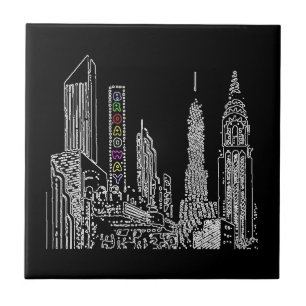 Azulejo De Cerámica Límite de Broadway