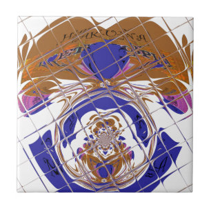 Azulejo De Cerámica Lindo y encantador me encanta el diseño de color e