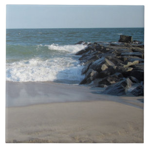 Azulejo De Cerámica Línea de la playa