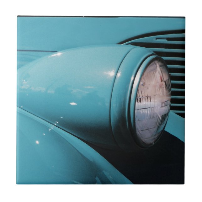 Azulejo De Cerámica Linterna azul (Frente)