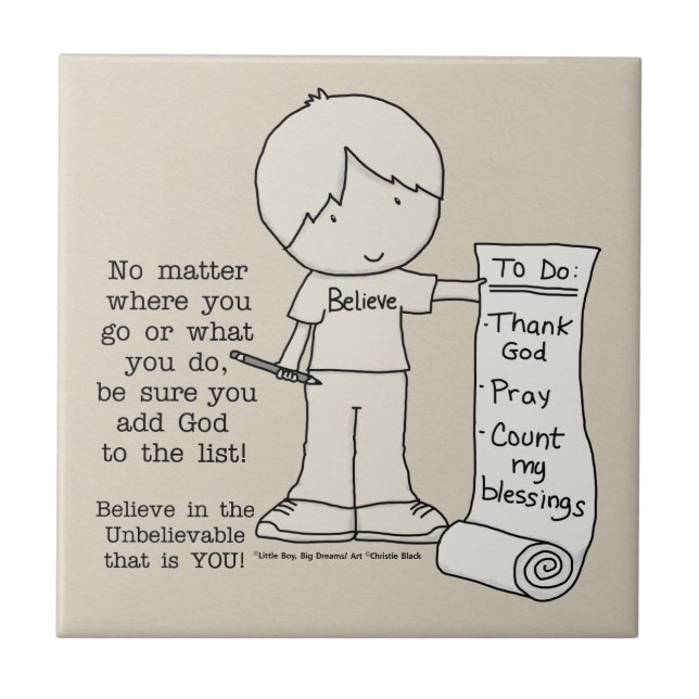 Azulejo De Cerámica Lista de tareas pendientes (Frente)