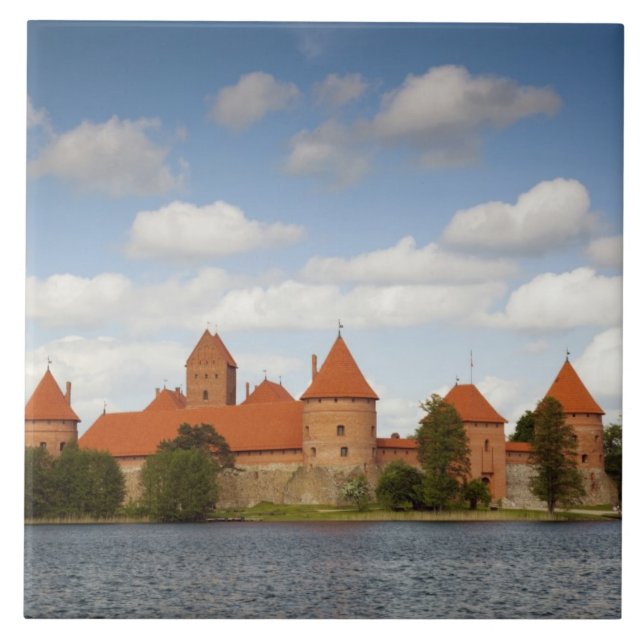 Azulejo De Cerámica Lituania, Trakai, Trakai Histórico Nacional 2 (Frente)