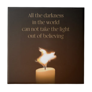 Azulejo De Cerámica Llama a la velas de cerdo voladora