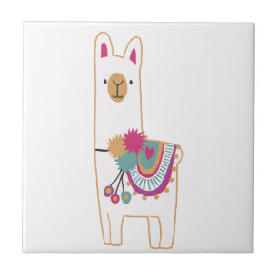 Azulejo De Cerámica Llama de Cute