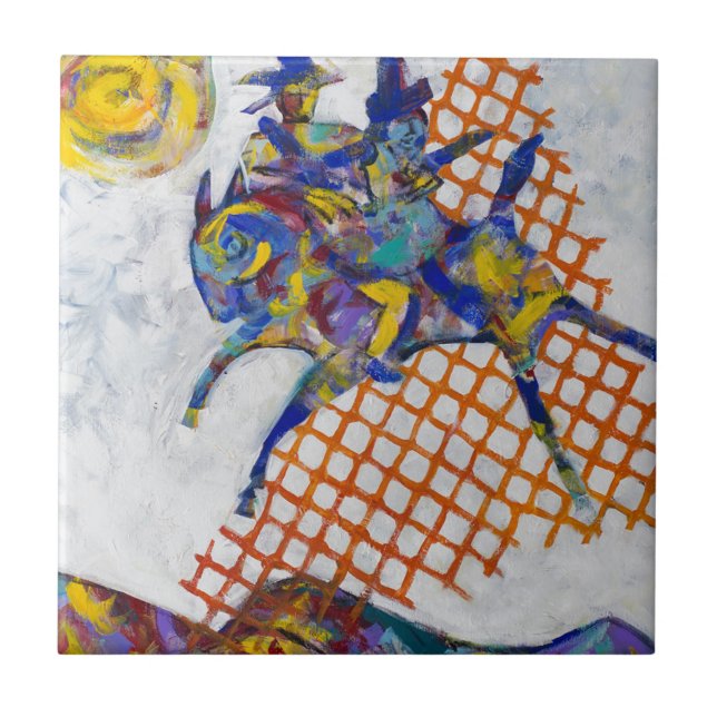 Azulejo De Cerámica Llamada de Heyoka (Frente)