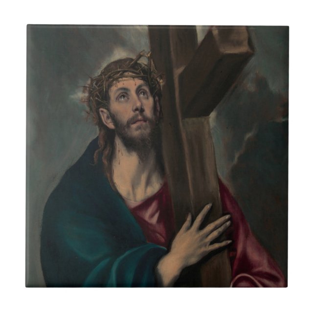 Azulejo De Cerámica Llevar la cruz (Frente)