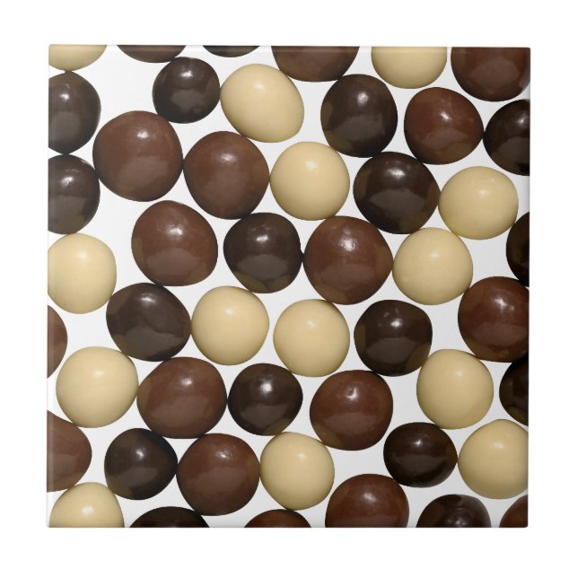 Azulejo De Cerámica Locura del chocolate (Frente)