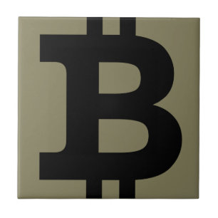 Azulejo De Cerámica Logo de Bitcoin
