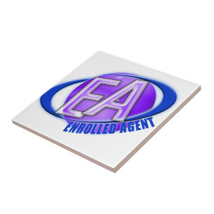 AZULEJO DE CERÁMICA LOGOTIPO DE COLOR ORB DE EA - AGENTE INSCRITO
