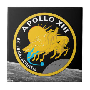 Azulejo De Cerámica Logotipo del parche de la misión de la NASA Apolo 