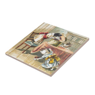 Azulejo De Cerámica Los 3 pequeños gatitos: Búsqueda para las manopl