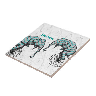 Azulejo De Cerámica ¡Los elefantes y las bicicletas son iguales!