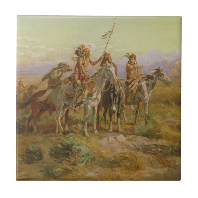 Azulejo De Cerámica Los exploradores (Frente)