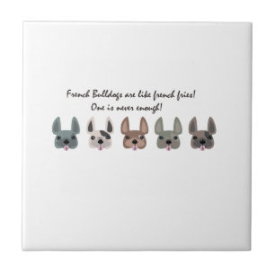 Azulejo De Cerámica Los Frenchies son como la colección de las patata