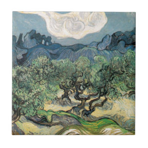 Azulejo De Cerámica Los Olivos, Vincent van Gogh