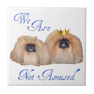 Azulejo De Cerámica Los Pekingeses No Son Divertidos