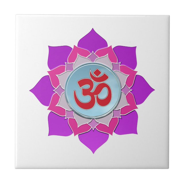 Azulejo De Cerámica Loto rosa (Frente)