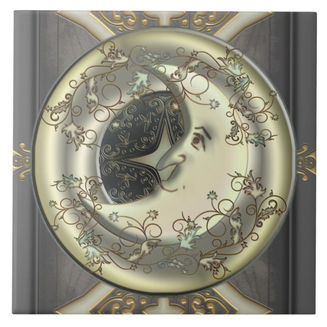 Azulejo De Cerámica Luna celestial (Frente)