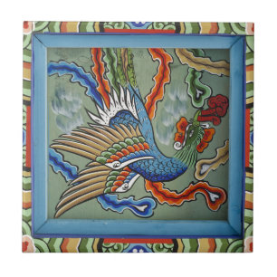 Azulejo De Cerámica Lyre Bird Oriental Mural Ceramics