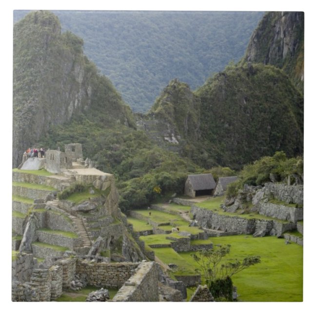 Azulejo De Cerámica Machu Picchu, ruinas de ciudad inca, Perú. 2 (Frente)