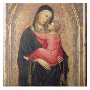 Azulejo De Cerámica Madonna y niño (el panel) 3