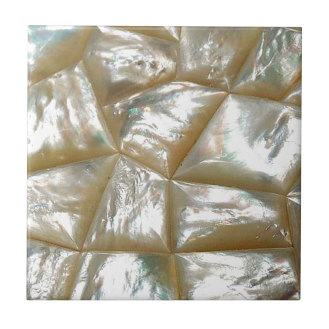 Azulejo De Cerámica Madre del diseño de la perla (Frente)