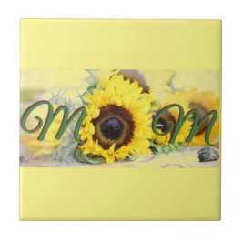 Azulejo De Cerámica Madre del girasol