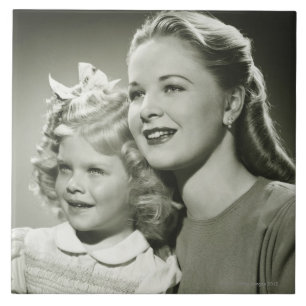 Azulejo De Cerámica Madre e hija