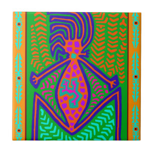 Azulejo De Cerámica Madre Tierra Chamán