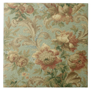 Azulejo De Cerámica Magnífica textura de imitación floral del viejo