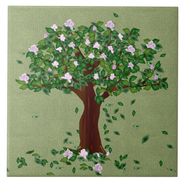 Azulejo De Cerámica Magnolia Cerámica Tile Foto (Frente)