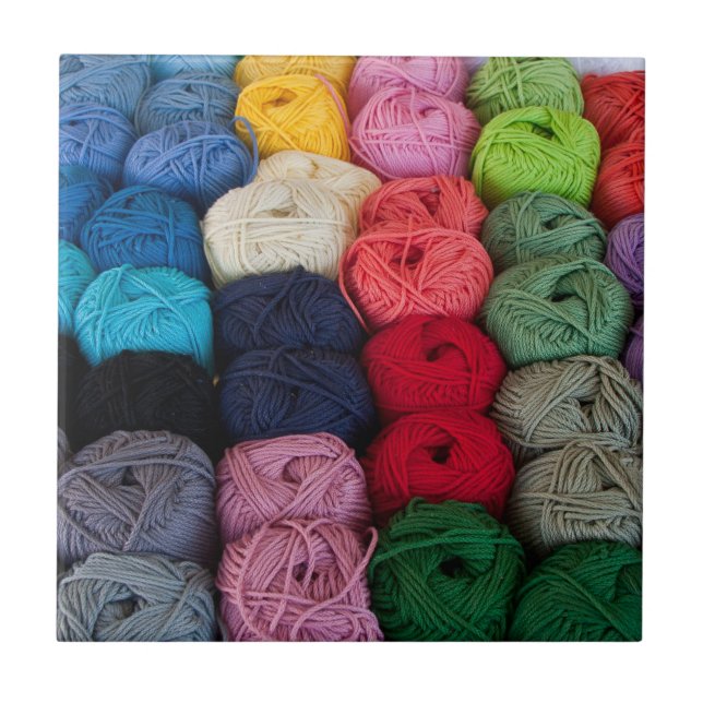 Azulejo De Cerámica Manchas de hilo (Frente)