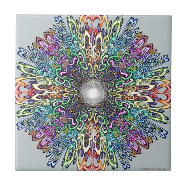 Azulejo De Cerámica Mandala (Frente)