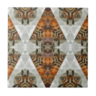 Azulejo De Cerámica Mandala de la abeja de la miel