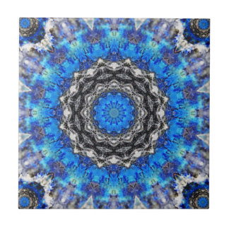 Azulejo De Cerámica Mandala de los pétalos del hielo