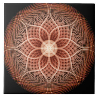 Azulejo De Cerámica Mandala de Lotus del trance